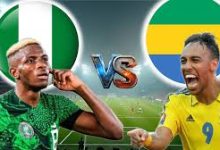 Super Eagles of Nigeria vs Gabon.